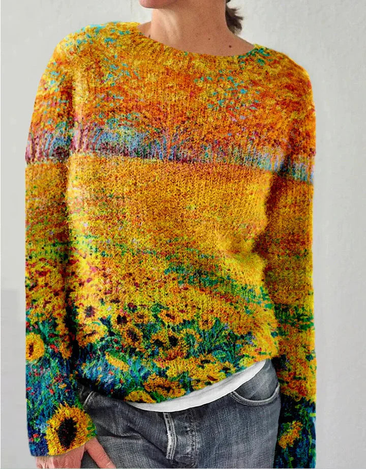 Floral Embroidered Relaxed Fit Sweatshirt