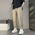 Men's Trousers – Straight Leg – Relaxed Fit – Breathable Fabric – Drawstring Closure