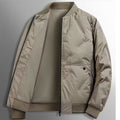 Men's Jacket – Padded Quilted Design – Regular Fit – Ribbed Edges – Zipper Closure