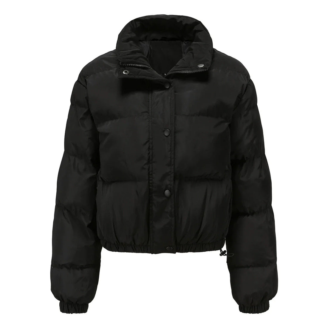 Quilted Water-Resistant Cropped Puffer Jacket