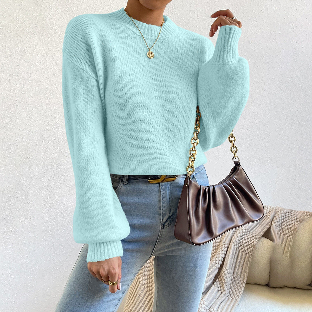 Soft Knit Relaxed Fit Knit Sweater