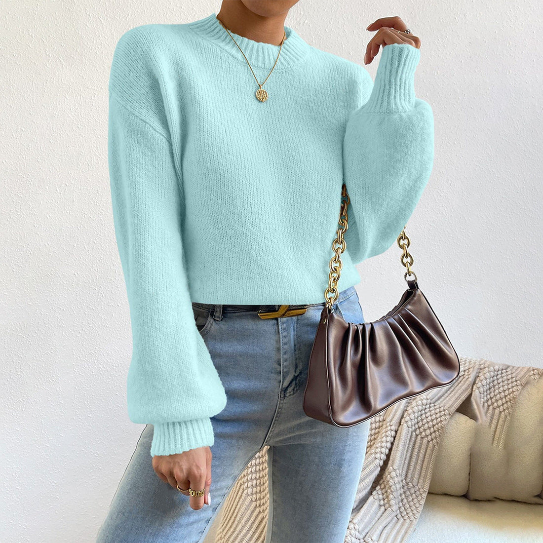 Soft Knit Relaxed Fit Knit Sweater