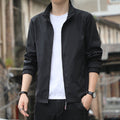 Men's Jacket – Slim Fit – Light and Breathable – Stand Collar – Zipper Closure