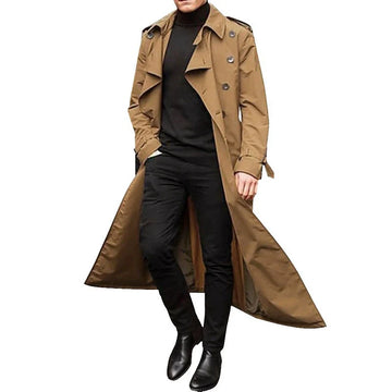 Double-Breasted Tailored Fit Trench Coat