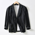 Men's Blazer – Cotton Linen Mix – Relaxed Fit – Single-Breasted with Pockets