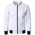 Men's Bomber Jacket - Quilted Design - Zipper Closure - Ribbed Collar & Cuffs - Regular Fit