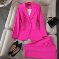 Women's Blazer – Tailored Fit – Double Breasted – Elegant Gold Buttons – Classic Cut