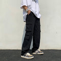 Men's cargo pants – 100% cotton – relaxed fit – full length with pockets