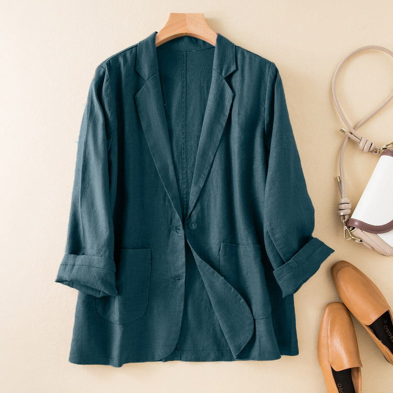 Natural Fibers Relaxed Fit Jacket