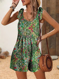 Women's Jumpsuit – Sleeveless – Relaxed Fit – Adjustable Straps – Breathable Material