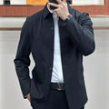 Men's Shirt Jacket – Slim Fit – Lightweight Material – Buttoned – Business Casual