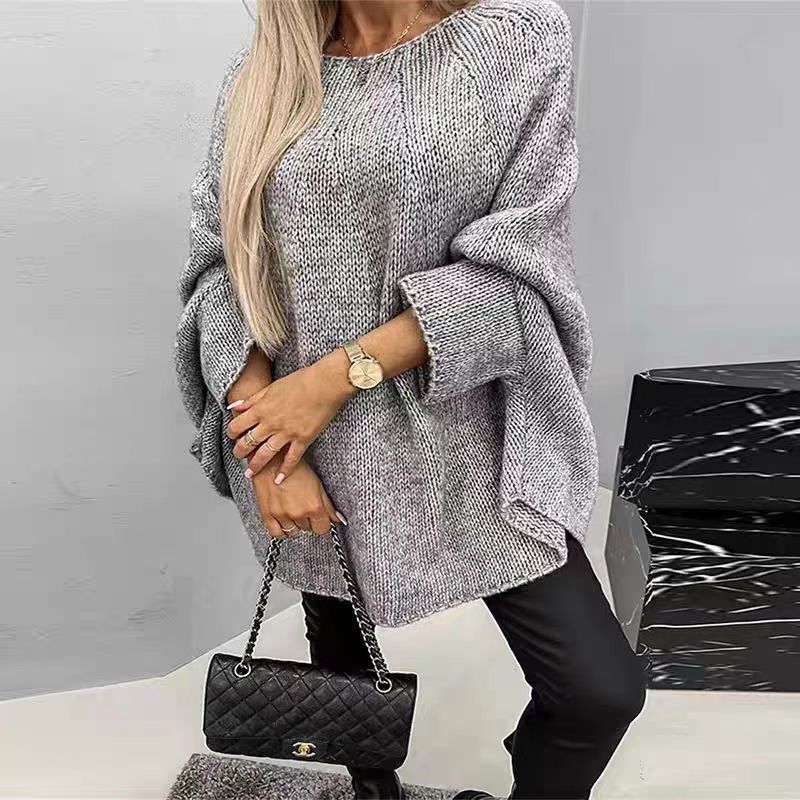 Chunky Knit Oversized Batwing Sweater