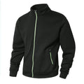 Men's Jacket with Zipper – Regular Fit – Fleece Lining – Stand Collar – Zipper Pockets