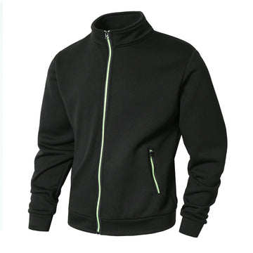 Fleece Lined Regular Fit Zipper Jacket