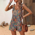 Women's Jumpsuit – Sleeveless – Relaxed Fit – Adjustable Straps – Breathable Material