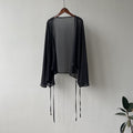 Women's Cardigan – Light and Breathable – Loose Fit – Long Sleeve Open Front