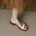 Women's sandals – Flat sole – Adjustable strap – Comfort fit – Open toe