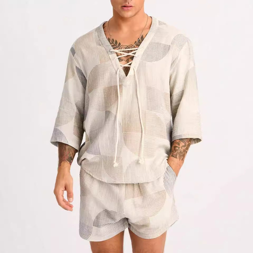 Lace-up Lightweight Breathable Relaxed Set