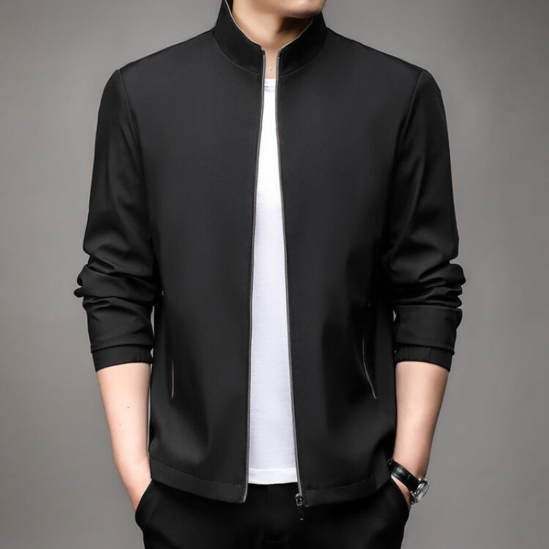Tailored Fit Stand Collar Jacket