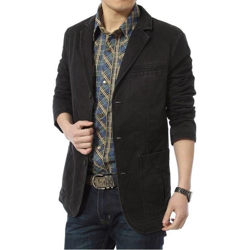 Casual Blazer Jacket with Button Closures