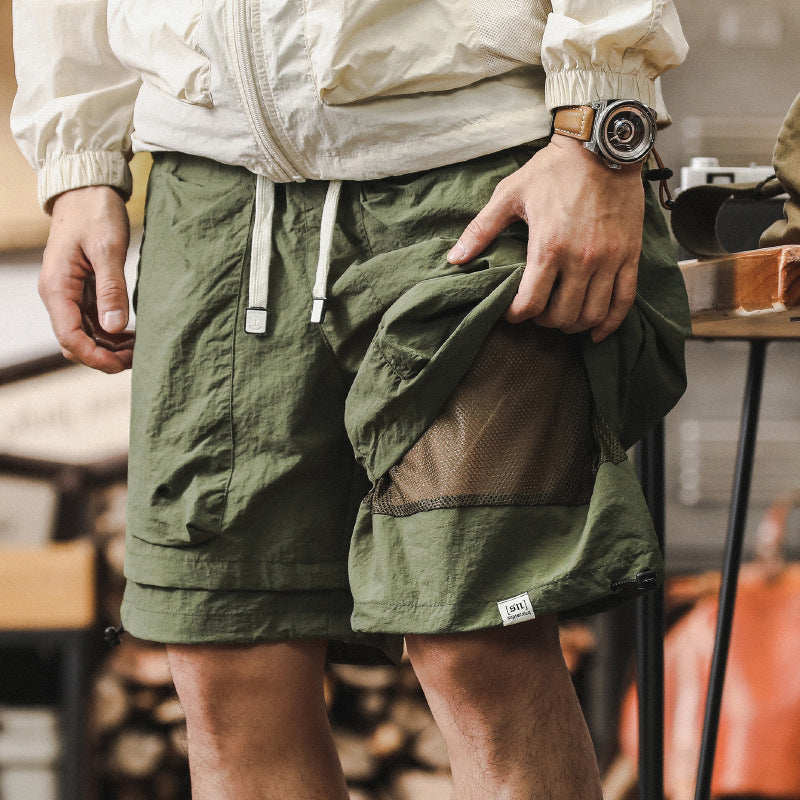 Quick-Drying Relaxed Fit Cargo Shorts