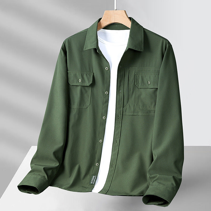 Light Breathable Relaxed Fit Long Sleeve Shirt