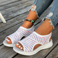Women's Sandals – Open Toe – Mesh Upper – Slip-On – Breathable and Comfortable
