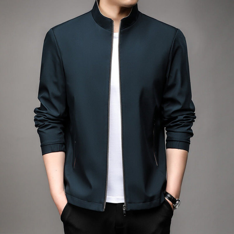 Tailored Fit Stand Collar Jacket