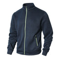 Men's Jacket with Zipper – Regular Fit – Fleece Lining – Stand Collar – Zipper Pockets
