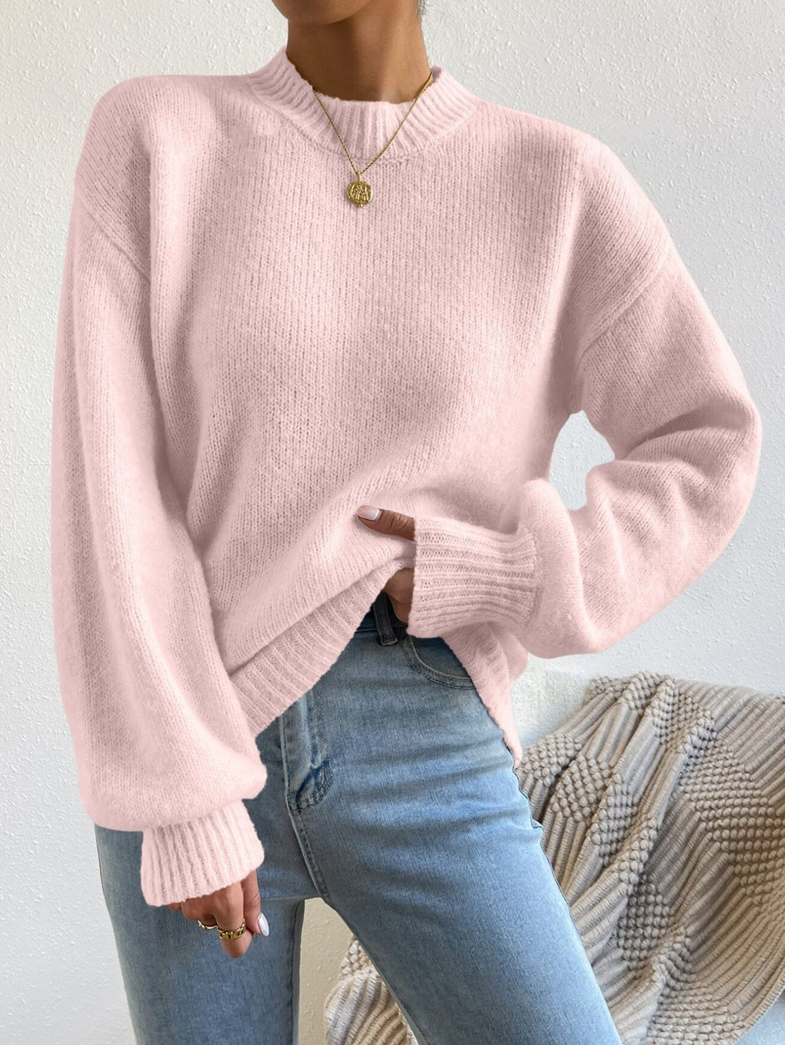 Soft Knit Relaxed Fit Knit Sweater