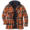 Men's Jacket with Hood – Thick Cotton – Quilted Lining – Casual Fit – Checkered Design