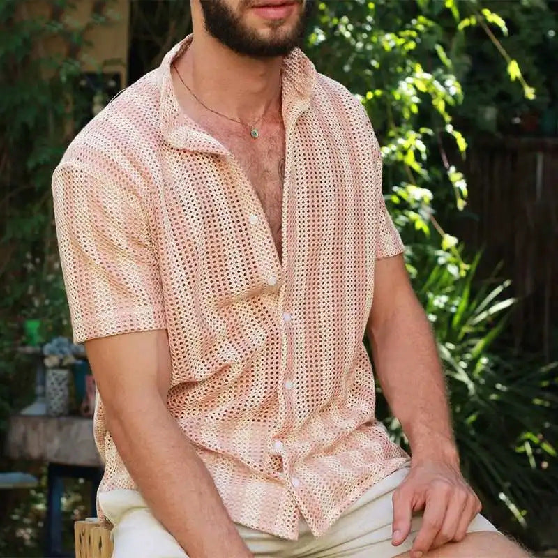 Breathable Mesh Relaxed Fit Shirt