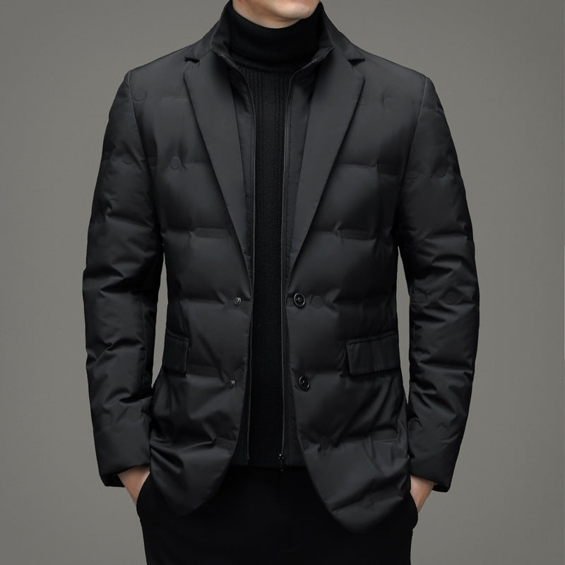 Insulated Quilted Tailored Windbreaker Jacket