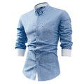Men's Shirt – Slim Fit – Cotton/Linen – Long Sleeves – Versatile and Breathable