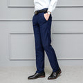 Men's Trousers – Slim Fit – Non-Iron – Stretch – Flat Front Design – Full Length