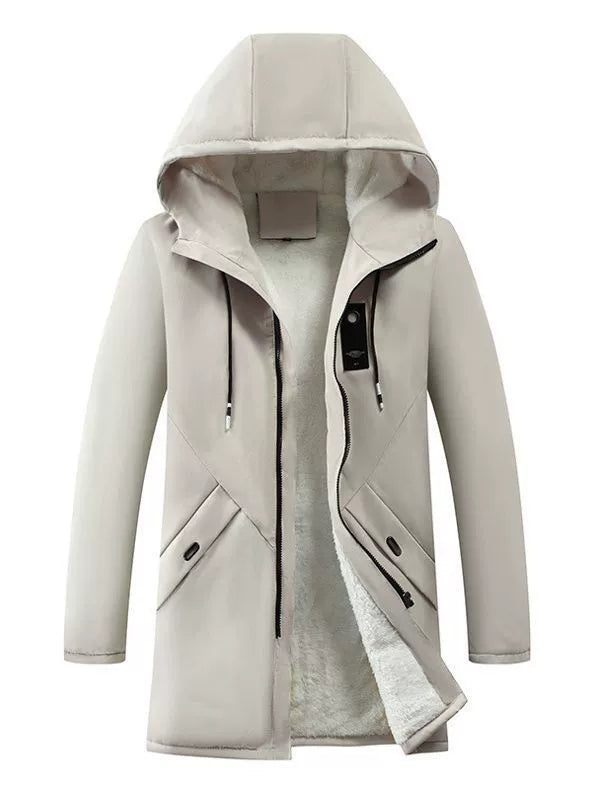 Windproof Fleece Lined Hooded Jacket