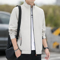 Men's Jacket – Relaxed Fit – High Collar – Zipper – Lightweight and Breathable