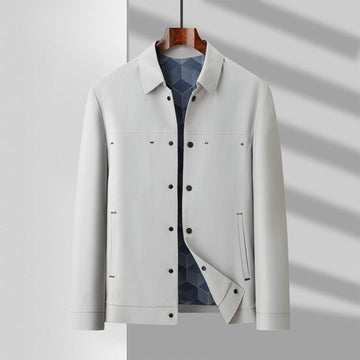 Patterned Lining Relaxed Fit Jacket