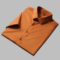 Men's Shirt with Short Sleeves – Slim Fit – Breathable Wrinkle-Resistant Cotton