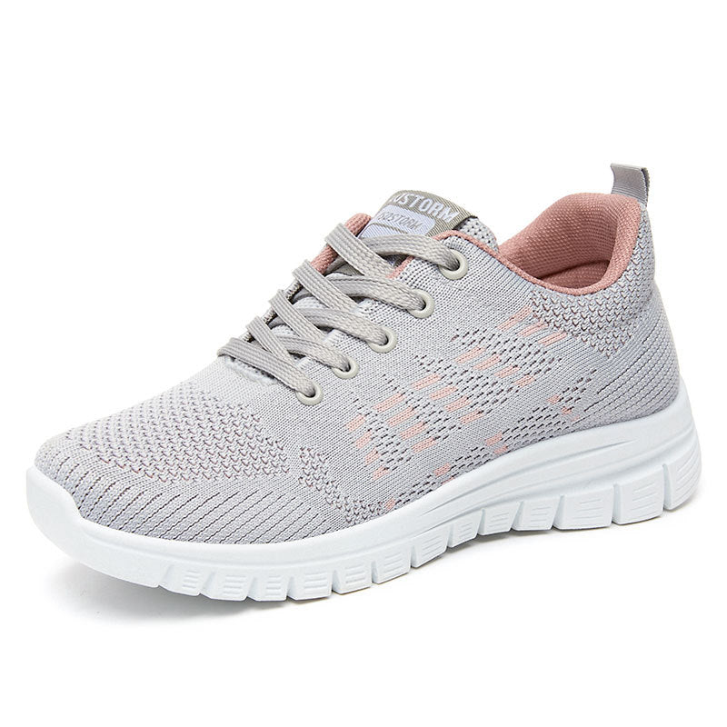 Women's Sneakers – Breathable Knit – Lightweight Fit – Shock-Absorbing Sole