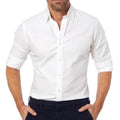 Men's Shirt – Slim Fit – Breathable Blend – Zipper Closure – Smart Casual