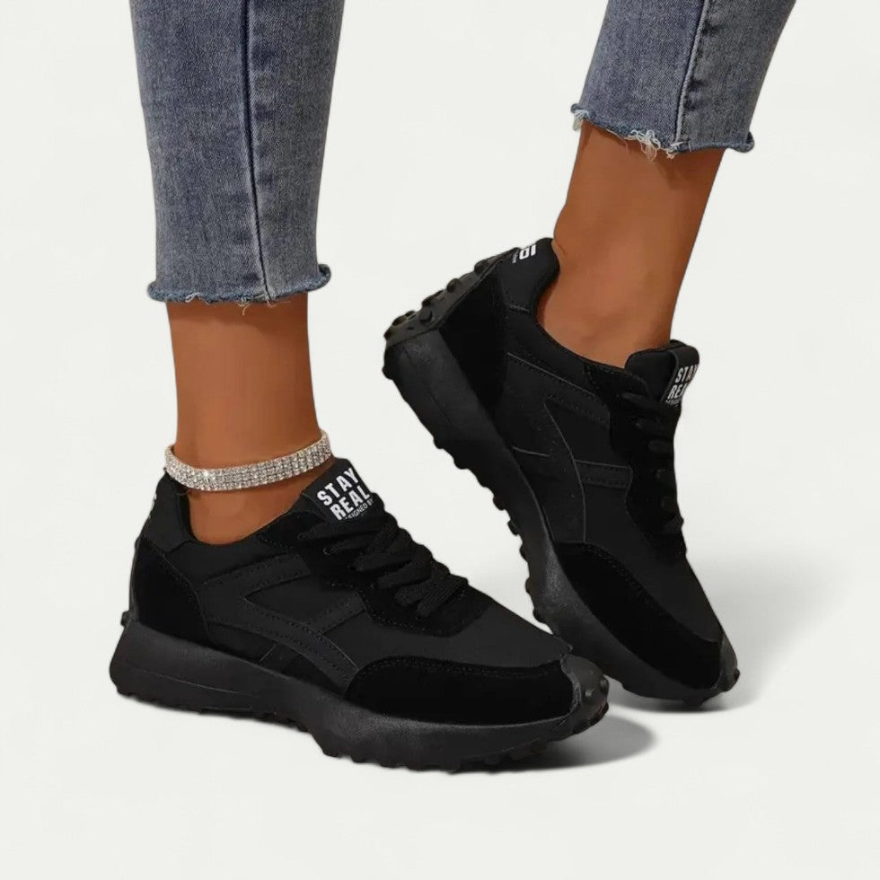 Low-Top Textile and Suede Sneakers