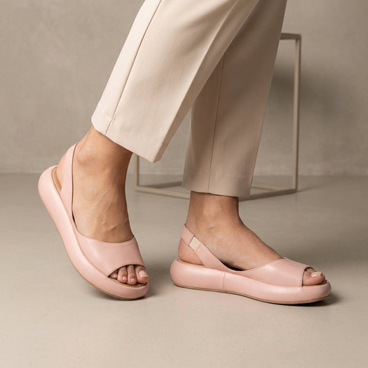 Minimalist Orthopedic Slingback Flats with Cushioned Sole for Summer Days