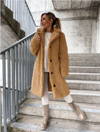 Relaxed Full Length Button Front Coat