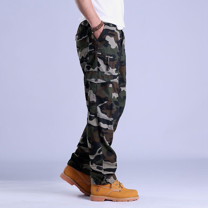 Relaxed Fit Straight Leg Cargo Pants