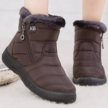 Water-Resistant Faux Fur Lined Snow Boots