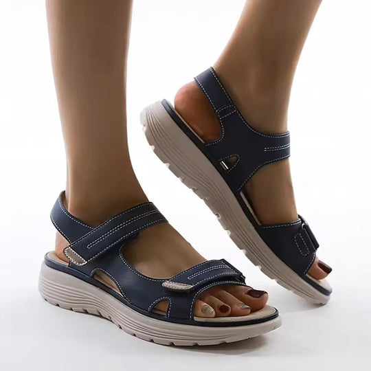 Cushioned Adjustable Platform Sandals