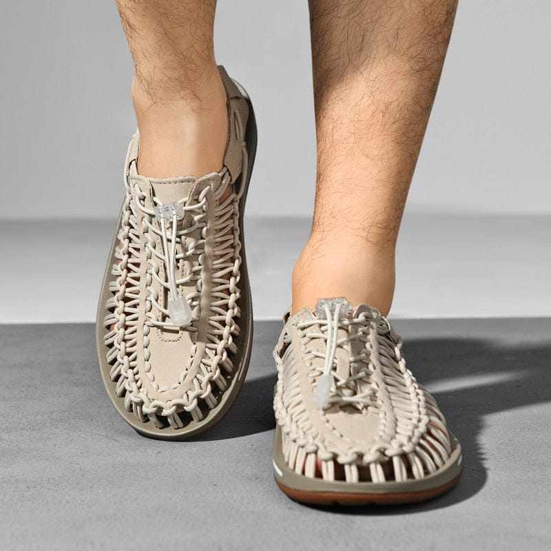 Woven Adjustable Lacing Sandals