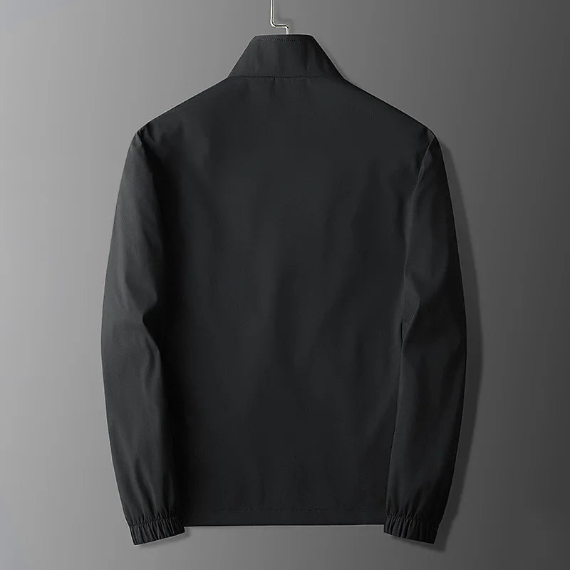 Men's Jacket – Slim Fit – Lightweight Design – Stand Collar – Zipper Pockets – Breathable Comfort