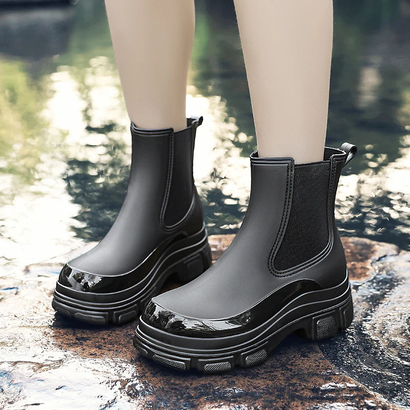 Waterproof Durable Tread Sole Wellington Boots